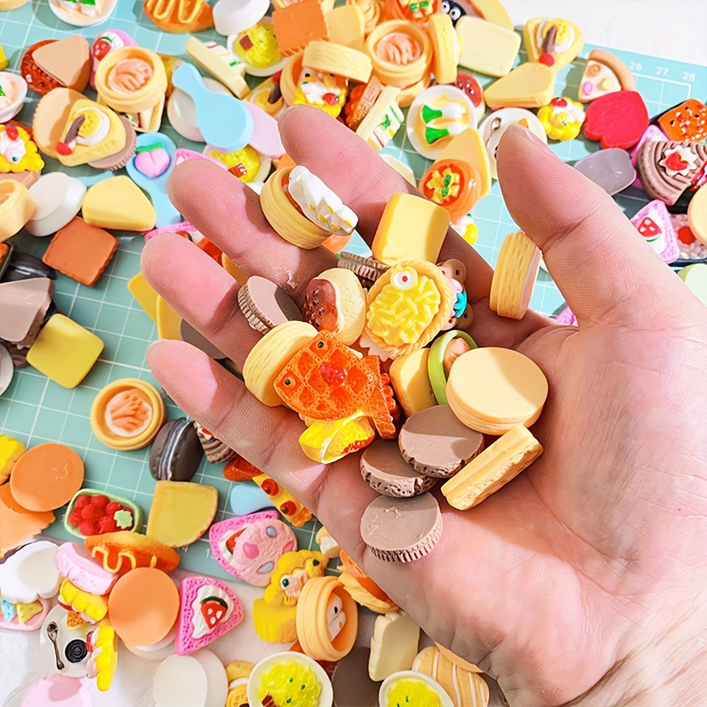 AliExpress Miniature Food Toys Mixed Resin Food Dolls Kitchen Pretend Toys Suitable for Dollhouse Kitchen Toys Resin Miniature Food, view 5