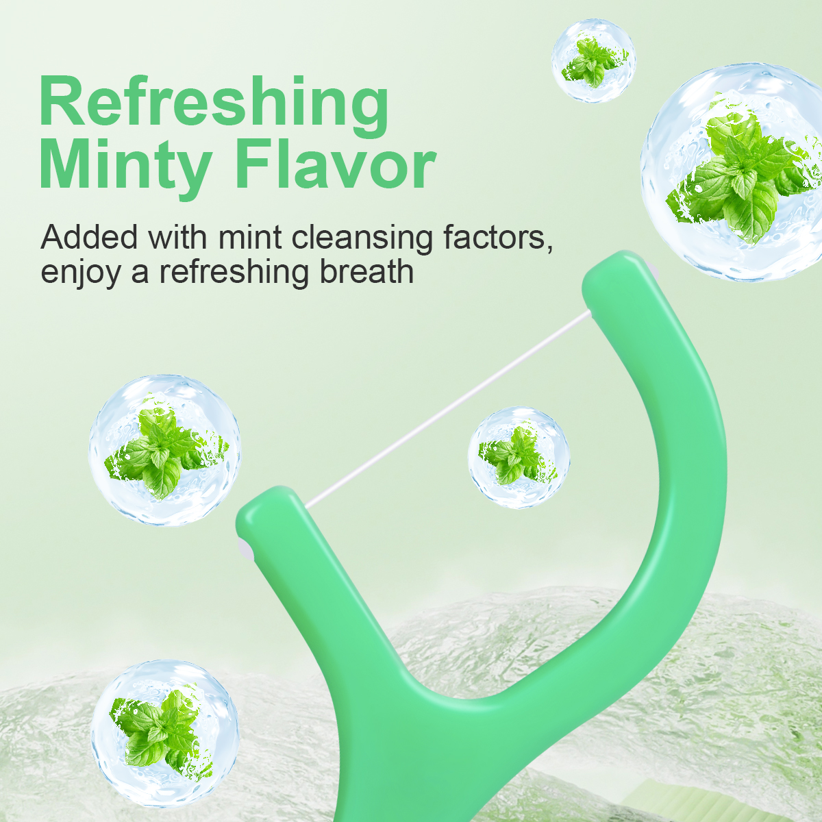 AliExpress Mint Dental Floss Sticks for Interdental Cleaning, view 2