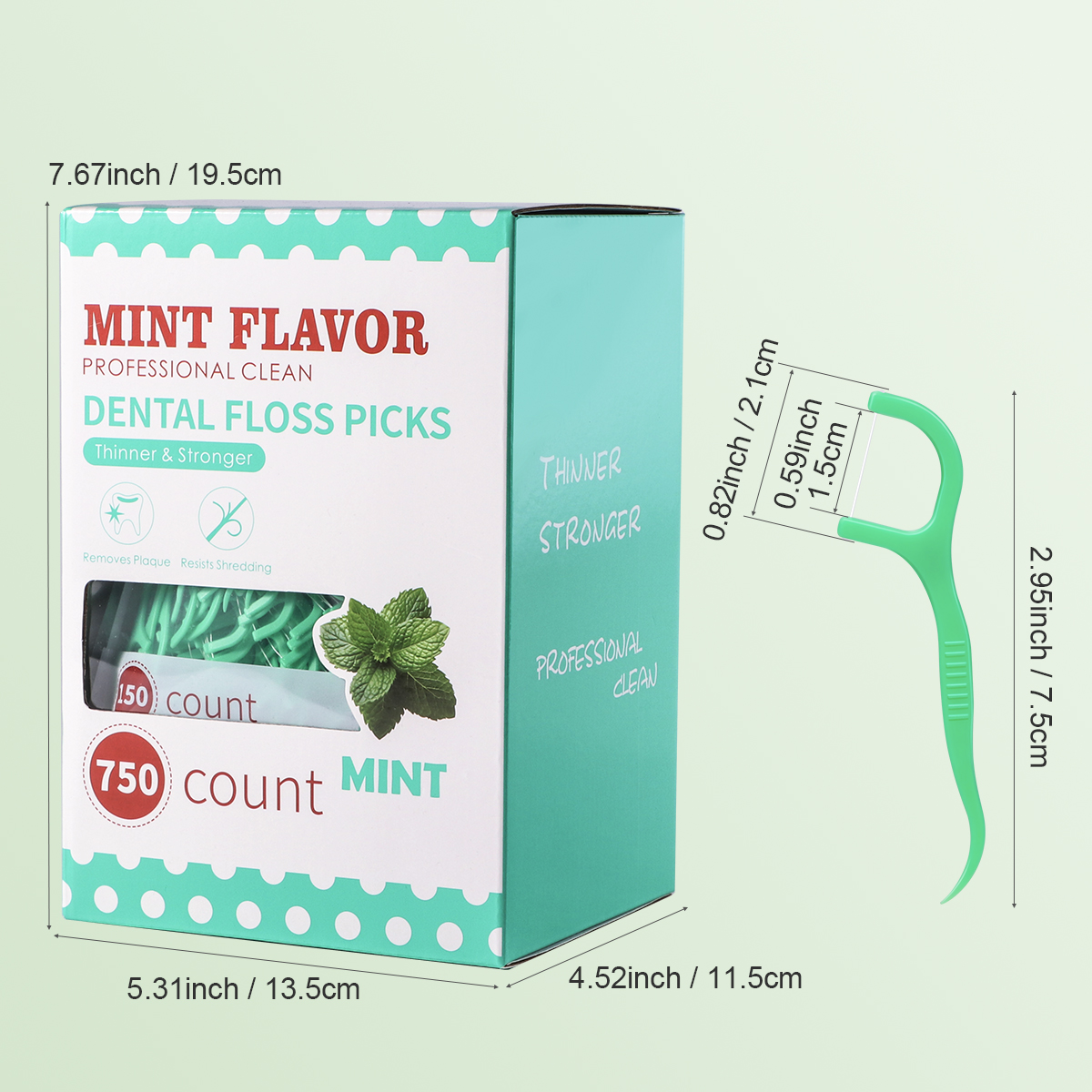 AliExpress Mint Dental Floss Sticks for Interdental Cleaning, view 5