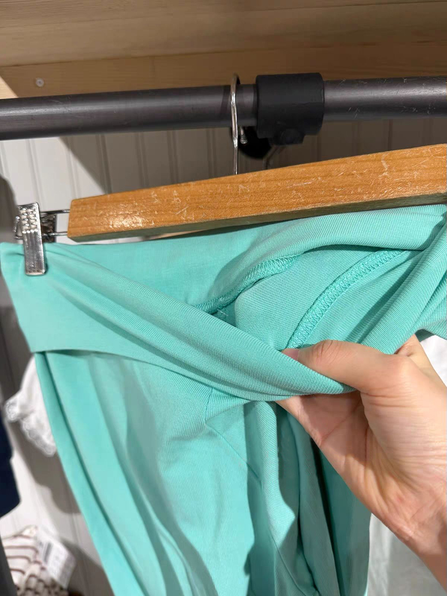 AliExpress Mint Green Foldover Straight Pants Women Summer Low Waist Cotton Trousers Casual Sweet Girl Preppy Style New Sport Yoga Pants, view 6