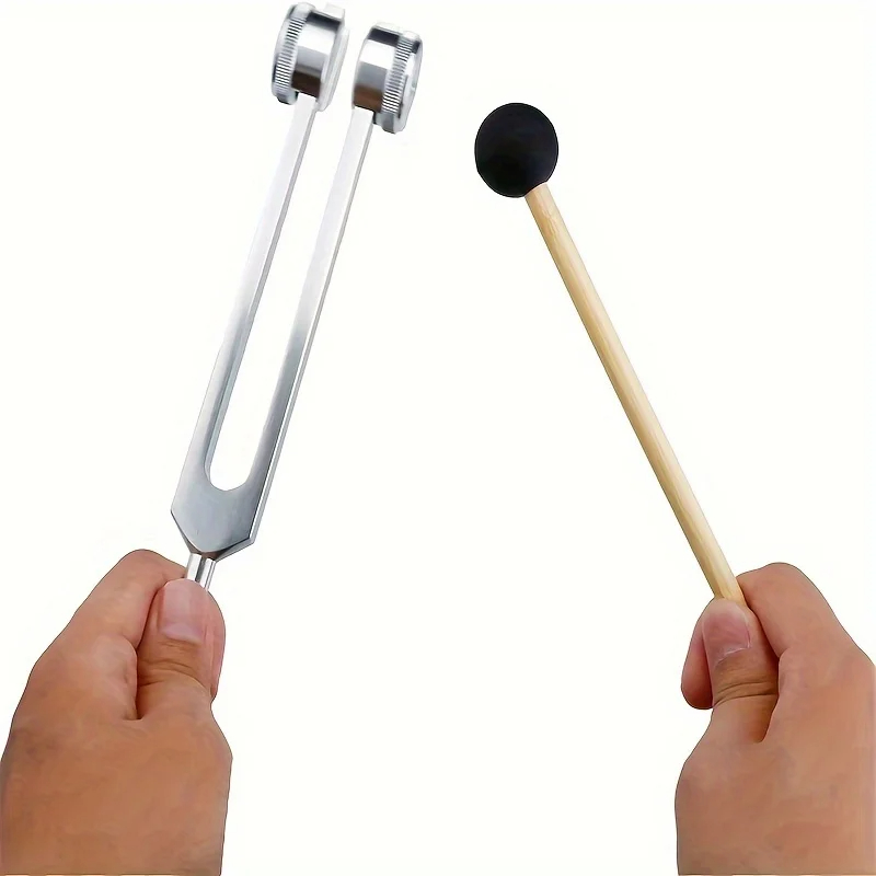 AliExpress Miwayer 128Hz Tuning Fork for Sound Therapy Stress Reduction Otoacoustic Emission Testing and Ear (Mallet&Wrench Include)