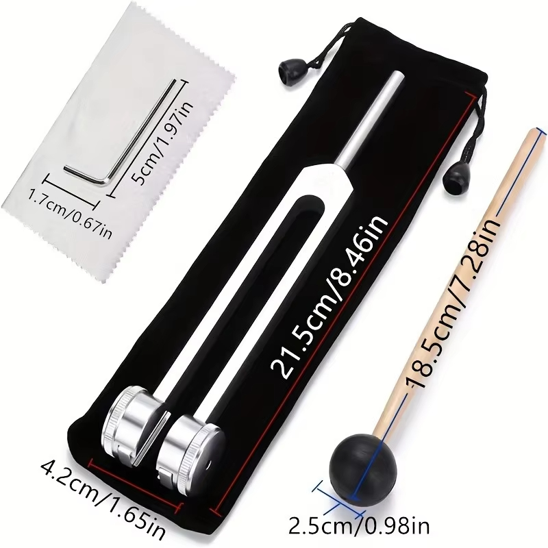 AliExpress Miwayer 128Hz Tuning Fork for Sound Therapy Stress Reduction Otoacoustic Emission Testing and Ear (Mallet&Wrench Include), view 2