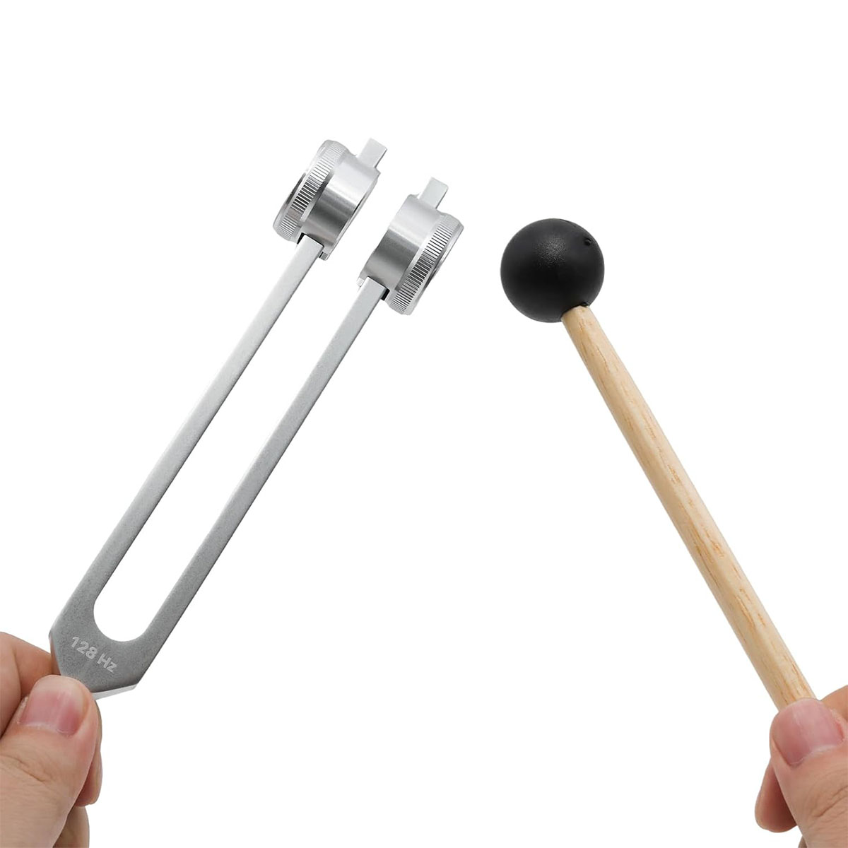 AliExpress Miwayer 128Hz Tuning Fork Set – Aluminum Alloy with Mallet, Hex Wrench, Cleaning Cloth & Pouch, for Healing & Meditation, view 6