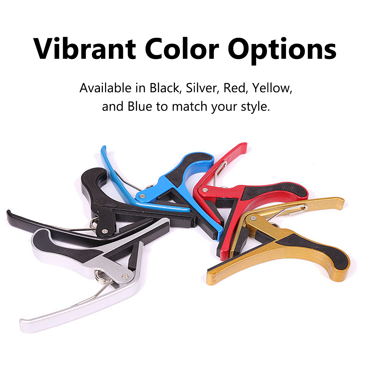 AliExpress Miwayer 1PC Professional Aluminum Alloy Guitar Big Capo - Memory Spring, 5 Colors, Protects Neck & Perfect Intonation, view 5