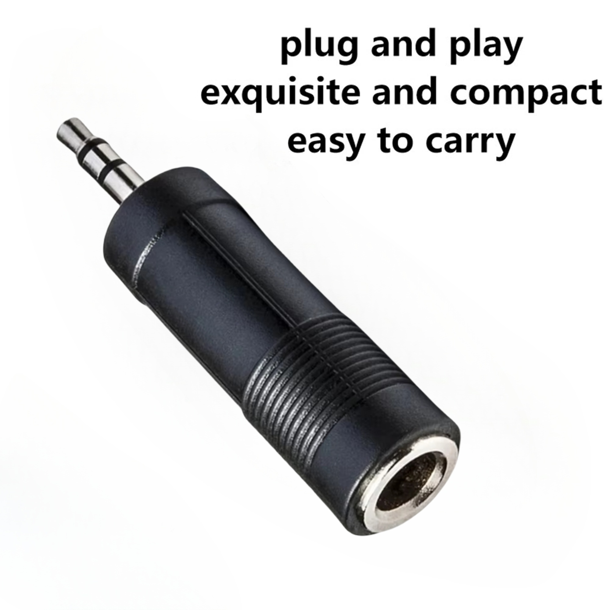 AliExpress Miwayer 3.5mm Female To 6.35mm(1/4 inch) Male Stereo Headphone Audio Adaptor/Microphone Plug Jack Adapter Converter, view 5