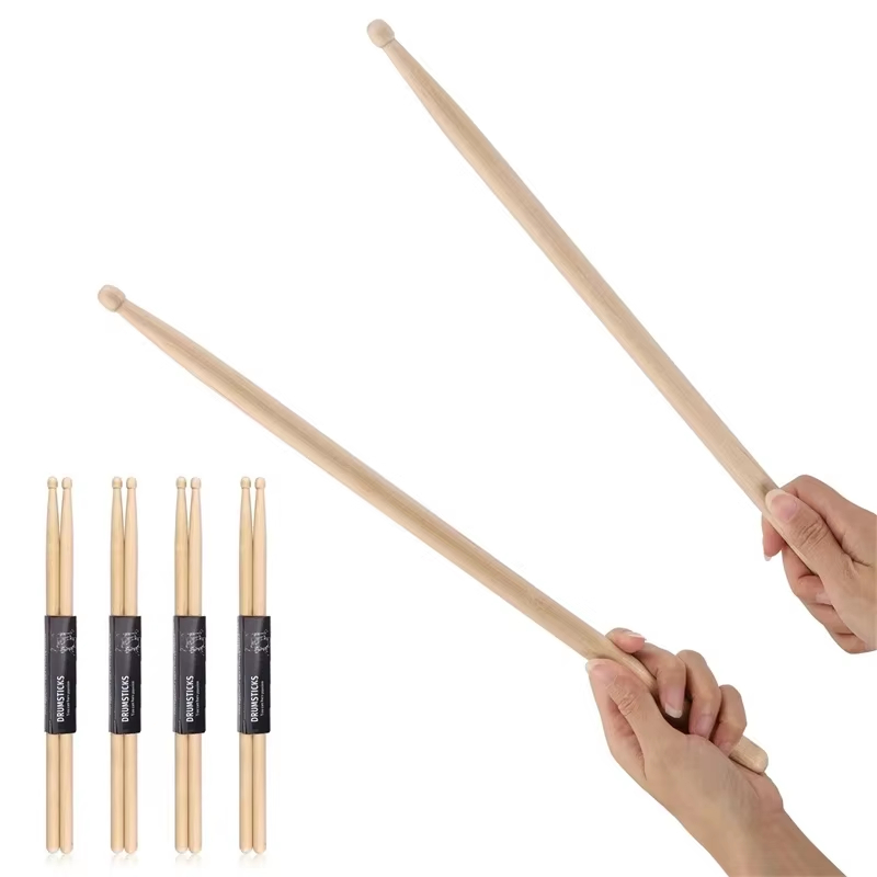AliExpress Miwayer 5A/7A Maple Drumsticks Mallets - Premium Durable Practice Sticks Elegant Log Color for All Ages Drumming, view 3