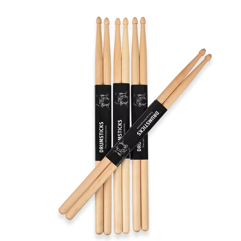 AliExpress Miwayer 5A/7A Maple Drumsticks Mallets - Premium Durable Practice Sticks Elegant Log Color for All Ages Drumming, view 6