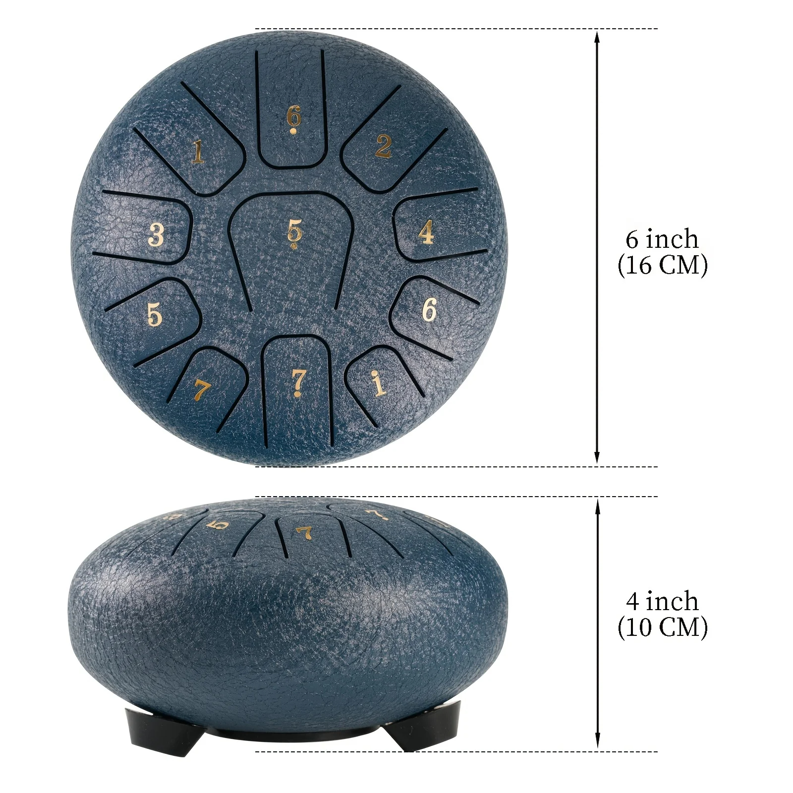 AliExpress Miwayer 6" Steel Tongue Drum Gift Set | 11-Note Sound Healing Instrument w/Tuning Kit | Yoga/Meditation/Anxiety Relief Tool, view 3