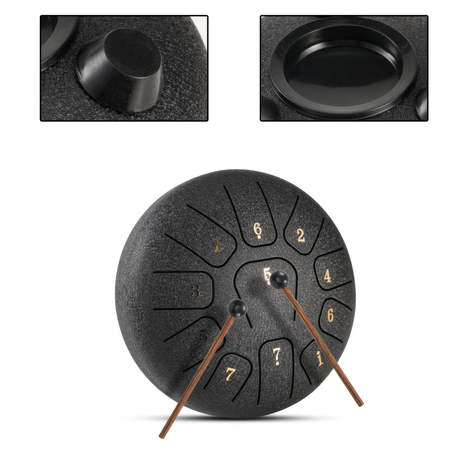 AliExpress Miwayer 6" Steel Tongue Drum Gift Set | 11-Note Sound Healing Instrument w/Tuning Kit | Yoga/Meditation/Anxiety Relief Tool, view 4