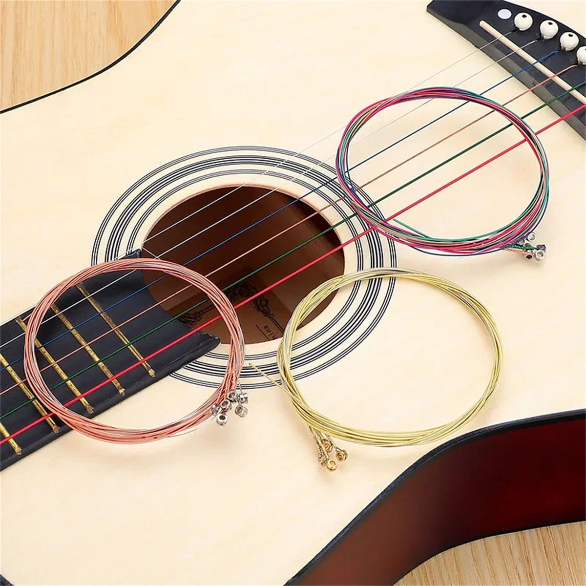 AliExpress Miwayer  Acoustic Guitar Strings - High Carbon Steel Core, Rust-Resistant & Long-Lasting, Bright & Balanced Tone