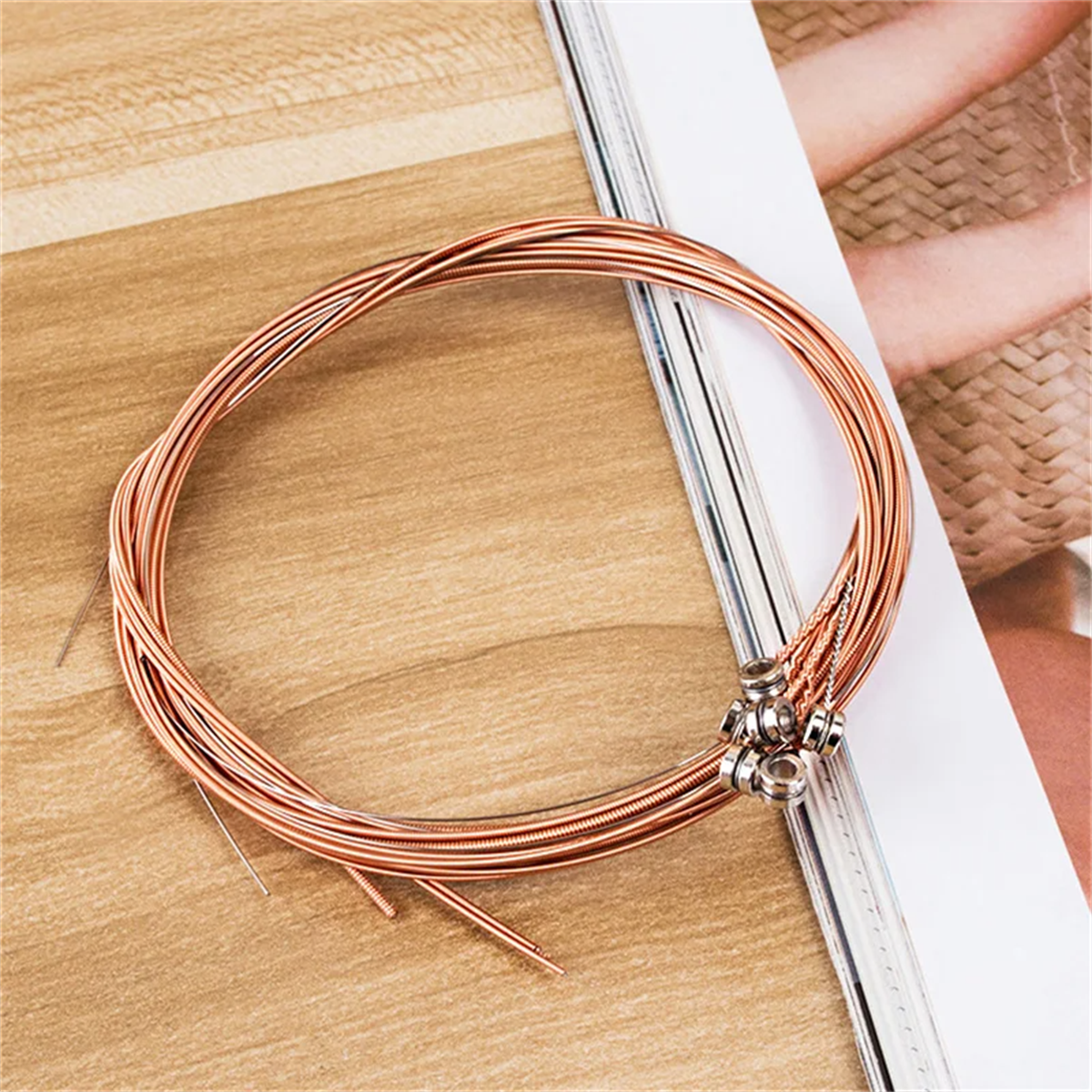 AliExpress Miwayer  Acoustic Guitar Strings - High Carbon Steel Core, Rust-Resistant & Long-Lasting, Bright & Balanced Tone, view 2