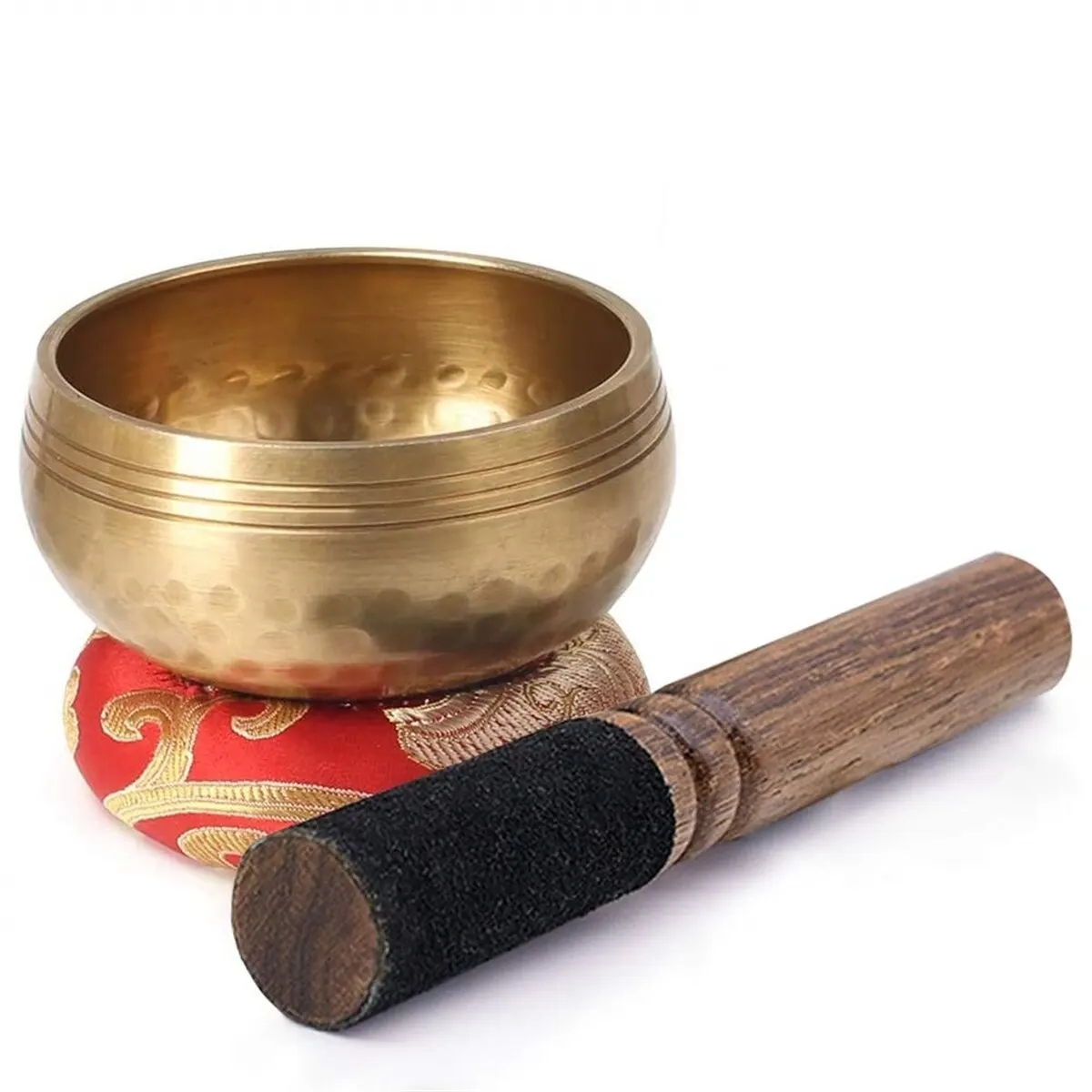 AliExpress Miwayer Copper Sing Bowl Nepal Tibet Handmade for Religious Sound Therapy Music Yoga Buddha Bowl Chanting Healing Tool, view 3