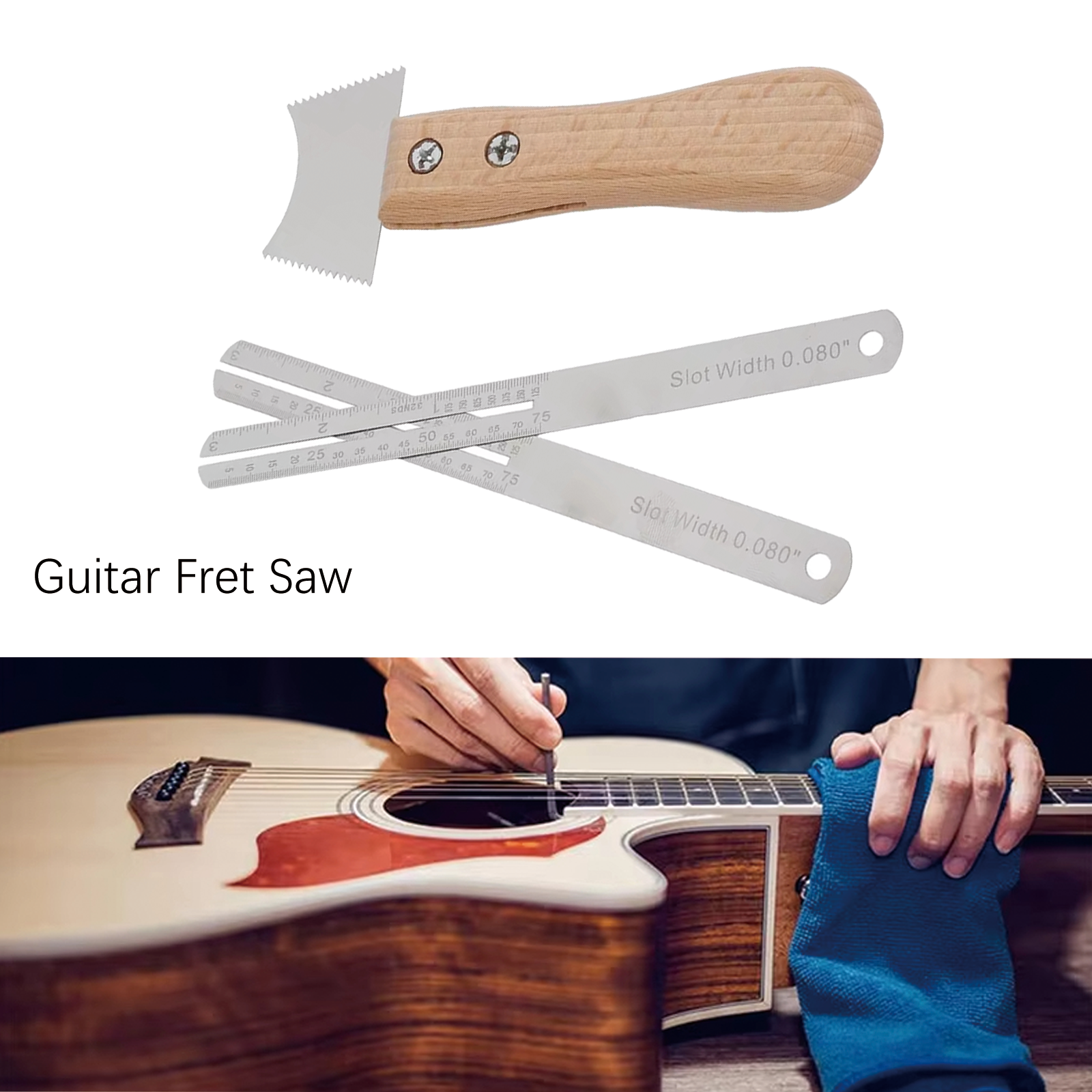 AliExpress Miwayer Guitar Fret Nut Saddle Slotting Hole Cleaning Saw Musical Instruments Repair & Cleaning File Tools, view 5