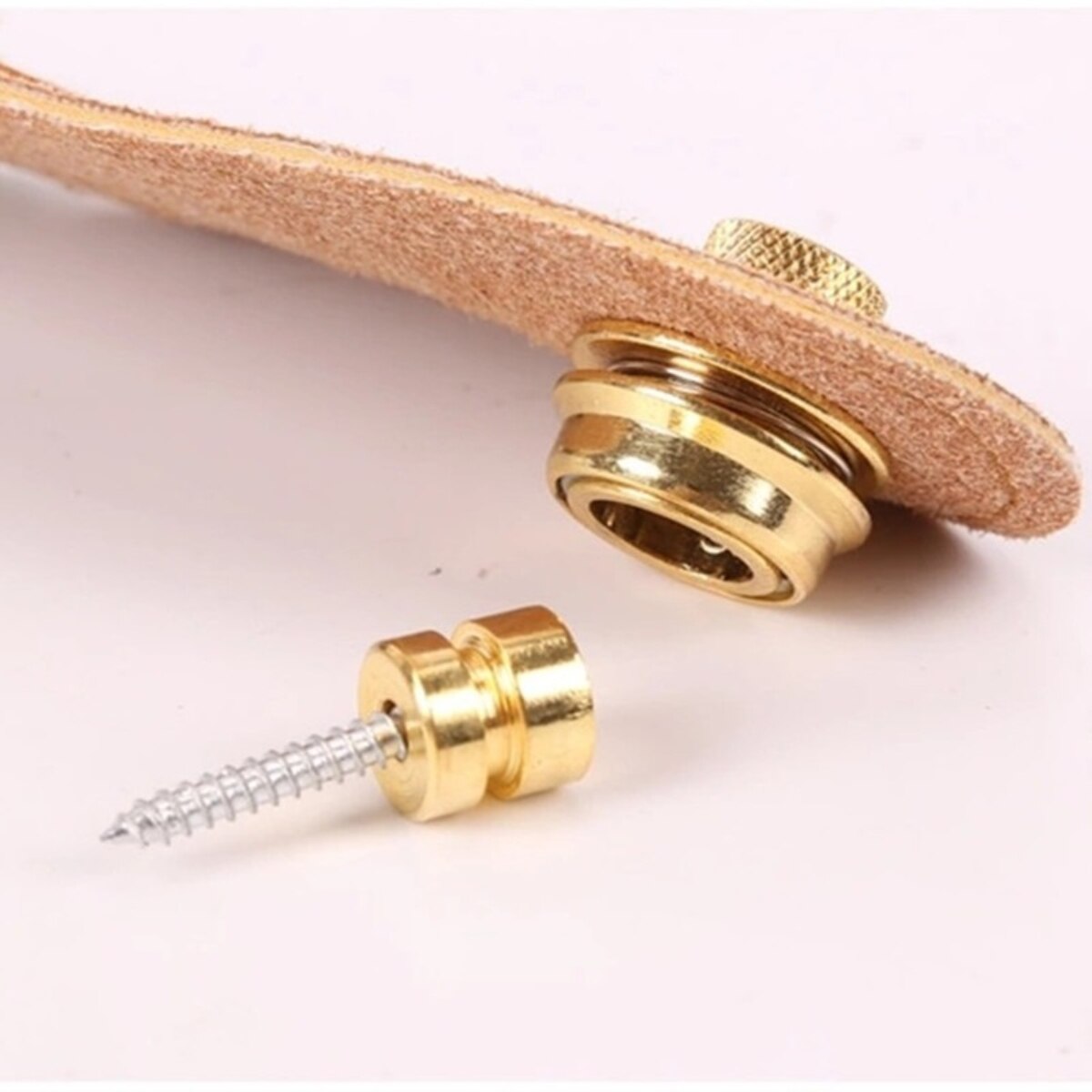 AliExpress Miwayer Guitar Strap Lock 1 PCS Heavy Duty Metal Button Security Straplock for Electric Acoustic Guitar Bass Ukulele, view 2