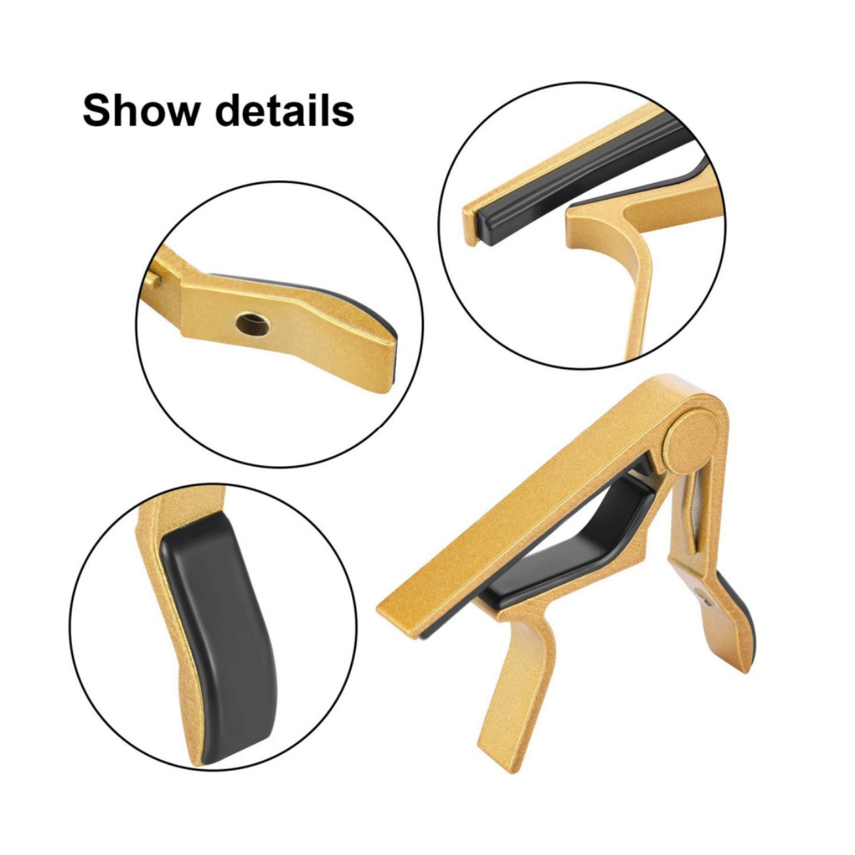 AliExpress Miwayer High Quality Aluminium Alloy Guitar Capo for  6 String Guitar Alloy Metal Universal Multifunction Capo, view 4