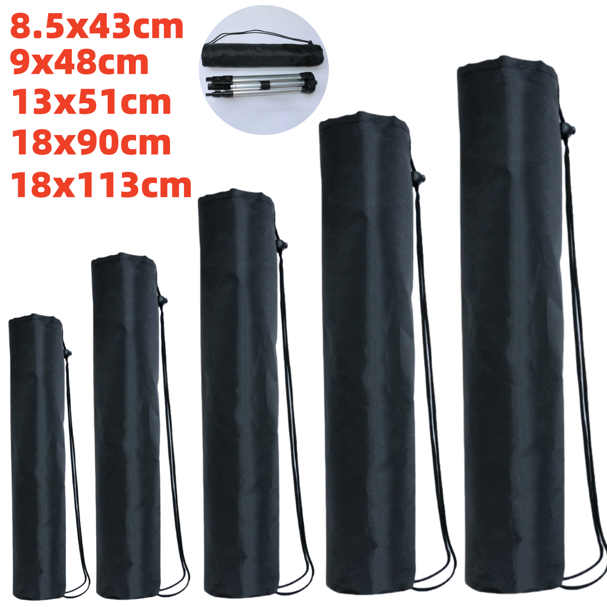 AliExpress Miwayer Portable Tripod Monopod Bag Oxford Cloth Foldable Drawstring Storage Bag/for Carring Mic Tripod Stand