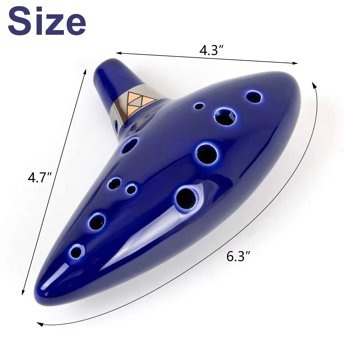 AliExpress Miwayer Alto C Ceramic Ocarina with Bag, view 2