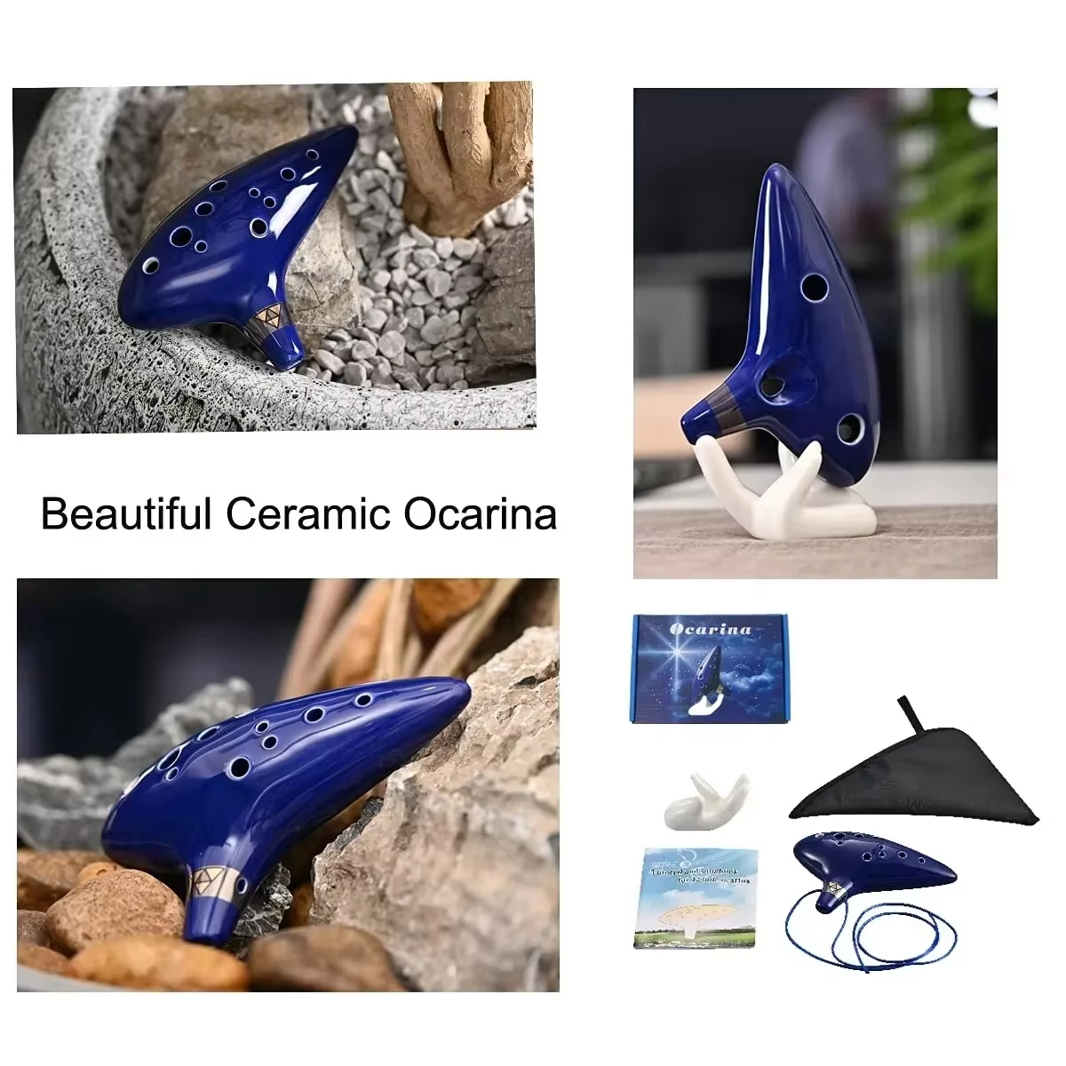 AliExpress Miwayer Alto C Ceramic Ocarina with Bag, view 3