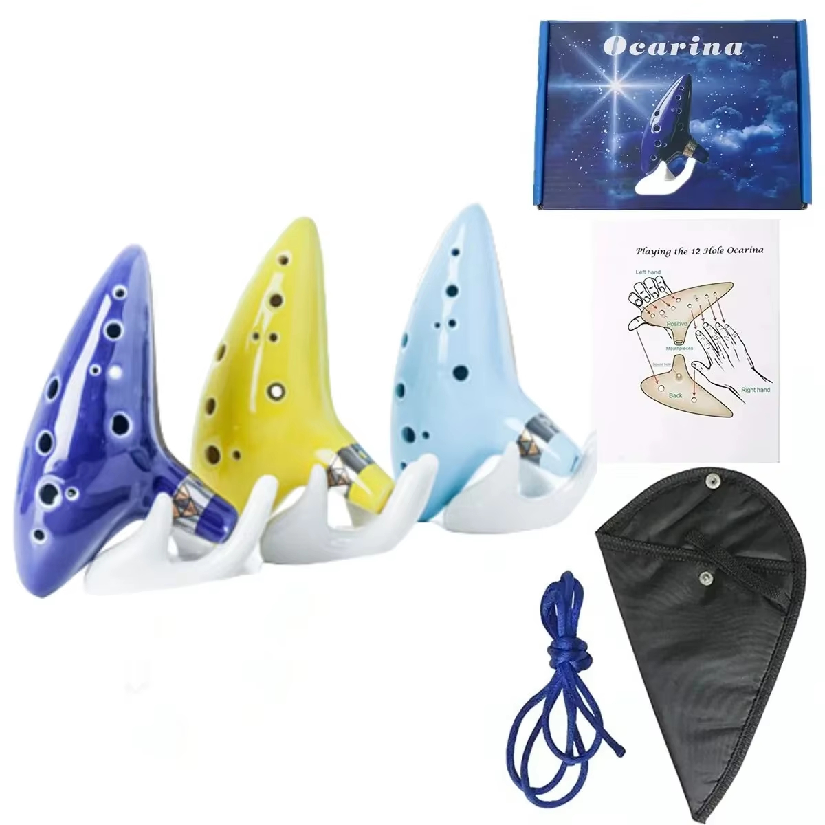AliExpress Miwayer Alto C Ceramic Ocarina with Bag, view 6