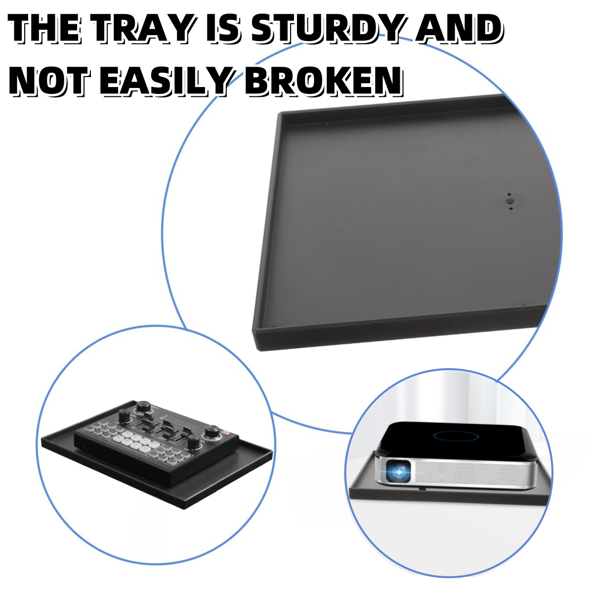 AliExpress Miwayer Sound Card Projector Tray Projector Stand Accessories Tray w/1/4" Metal Female Thread Adapter for Projector Desk Mount, view 5