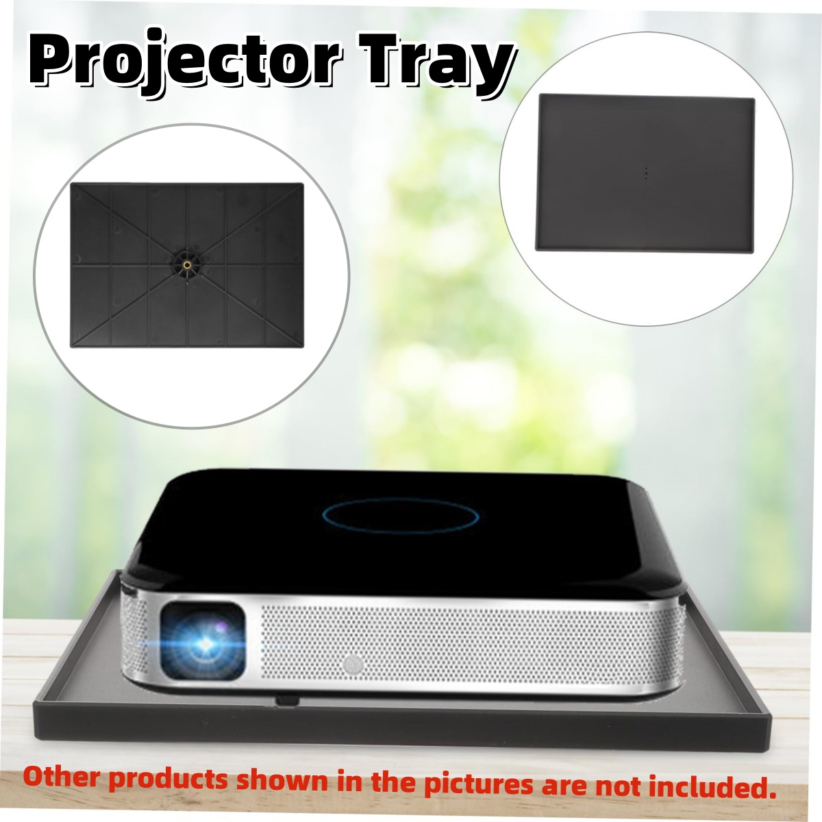 AliExpress Miwayer Sound Card Projector Tray Projector Stand Accessories Tray w/1/4" Metal Female Thread Adapter for Projector Desk Mount, view 6