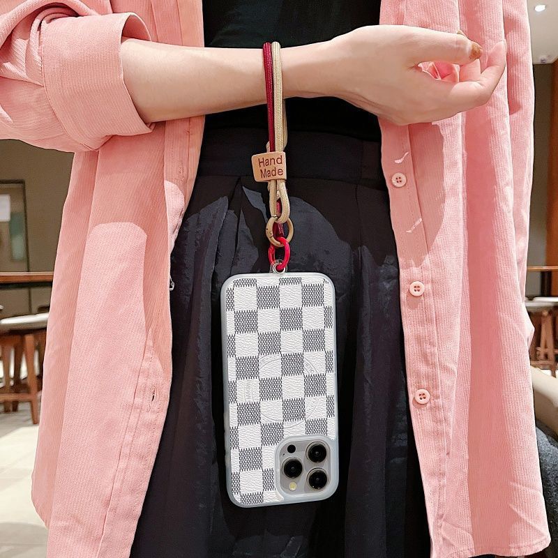 AliExpress Mobile Phone Lanyard Luxury Braided Wrist Mobile Phone Lanyard Hand-held Pendant Anti-fall Multifunctional Wristband, view 4