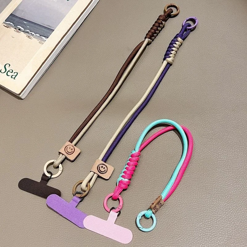 AliExpress Mobile Phone Lanyard Luxury Braided Wrist Mobile Phone Lanyard Hand-held Pendant Anti-fall Multifunctional Wristband, view 6