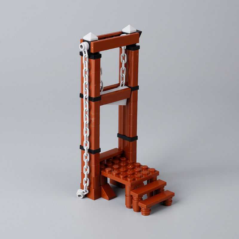 AliExpress MOC Medieval Prison Execution Ground Hanging Cage Building Blocks Kit Castle Scene Assemble Toys, view 3
