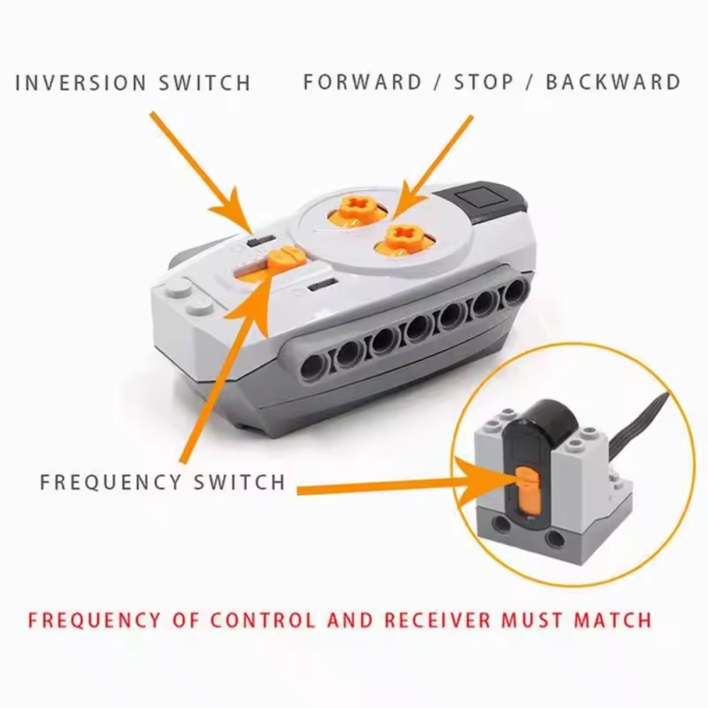 AliExpress MOC Train Motor Kit Servo,Battery Box, IR Remote, LED Lights Power Functions Parts for Smart Technical Building Blocks Creations, view 2