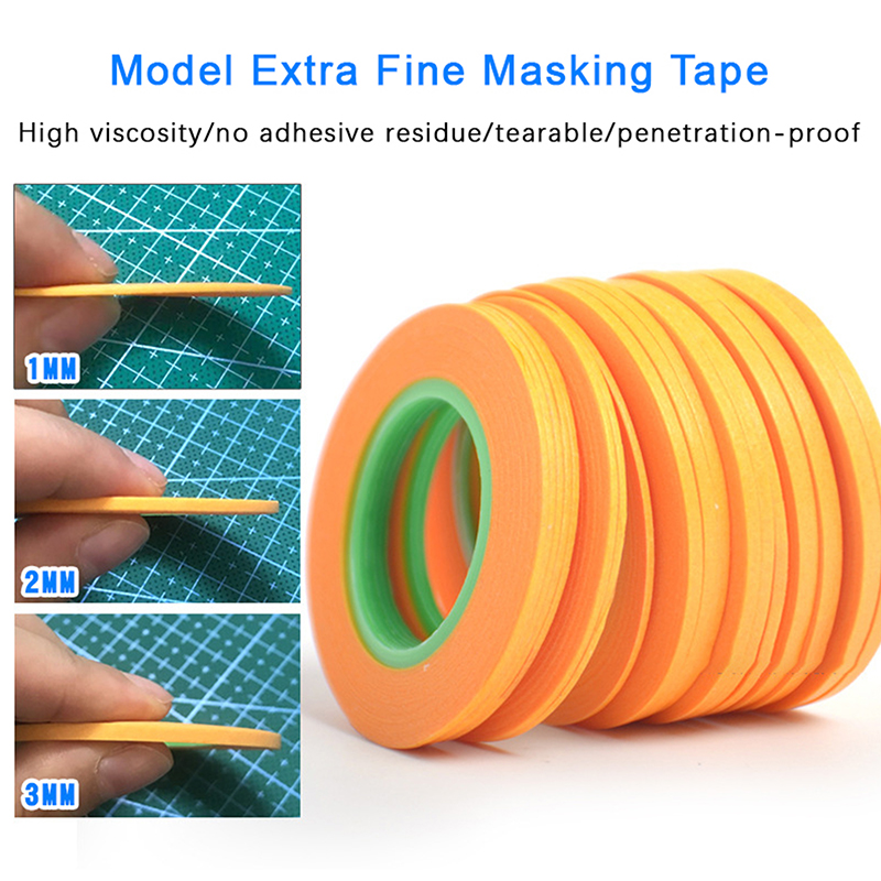 AliExpress Model Spraying Coating Color Ultra Tape Fine DIY Special Masking Wide 1mm/2mm/3mm 18m Model Covering Tape