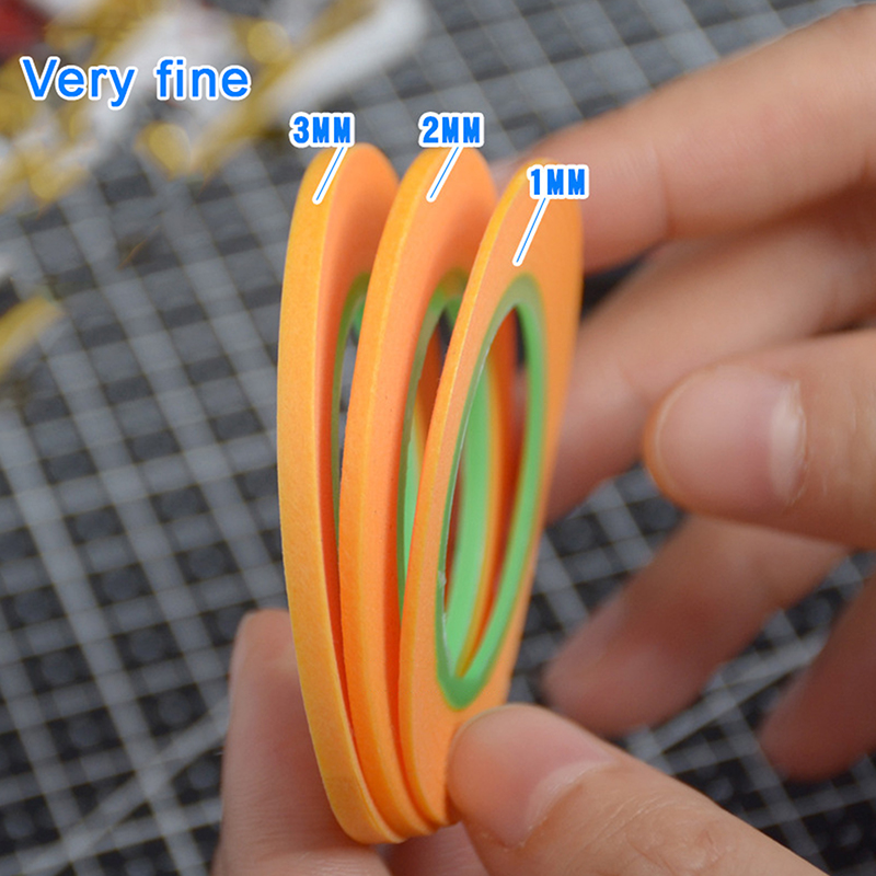 AliExpress Model Spraying Coating Color Ultra Tape Fine DIY Special Masking Wide 1mm/2mm/3mm 18m Model Covering Tape, view 2