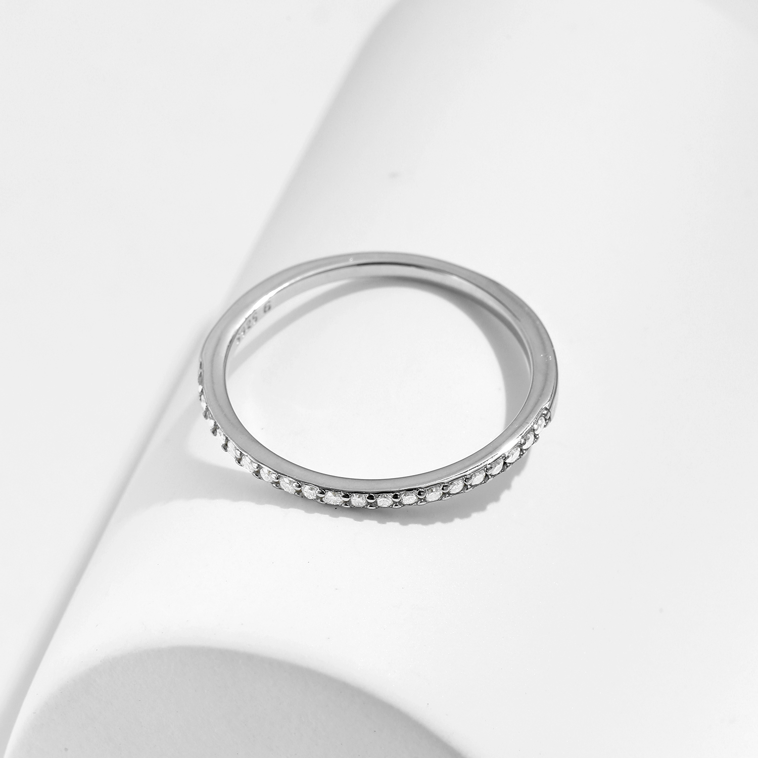 AliExpress MODIAN 925 Silver Moissanite Eternity Band, view 5