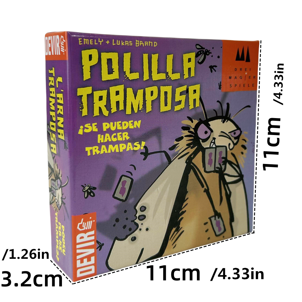 AliExpress Mogel Motte Polilla Cards Board Game Devir-game moth cheate /Royal Xiaoqiang Cheating Moth Cards, view 2