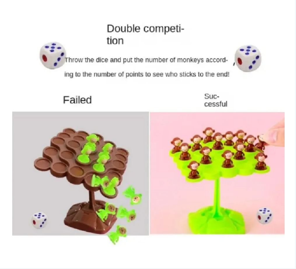 AliExpress Monkey Balance Tree Focus Balance Training Children's Toys Folding Music Series Parent Child Interactive Board Game, view 2