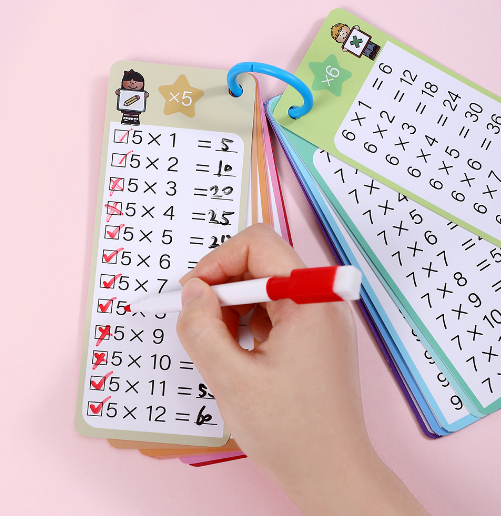 AliExpress Montessori 0‑12 Multiplication Times Table Cards Self‑Check Math Learning Teaching Aids for Home Classroom