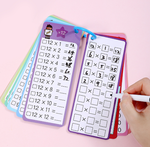 AliExpress Montessori 0‑12 Multiplication Times Table Cards Self‑Check Math Learning Teaching Aids for Home Classroom, view 6