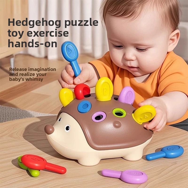 AliExpress Montessori Baby Hedgehog Toys Concentration Training Education Toys Fine Motor Sensory Educational Toy for Kids Birthday Gifts