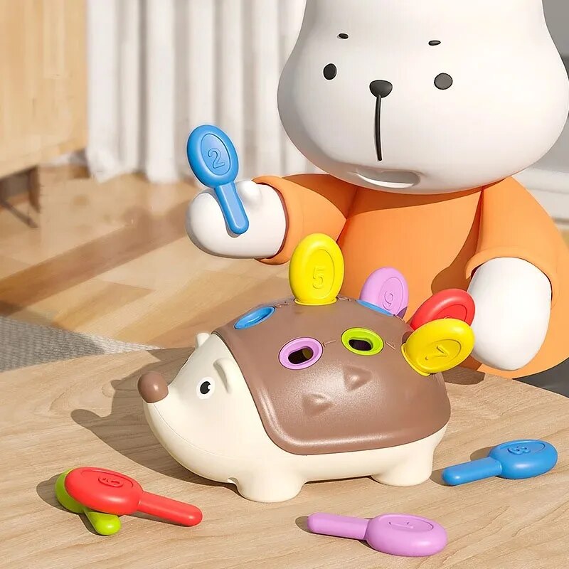 AliExpress Montessori Baby Hedgehog Toys Concentration Training Education Toys Fine Motor Sensory Educational Toy for Kids Birthday Gifts, view 2