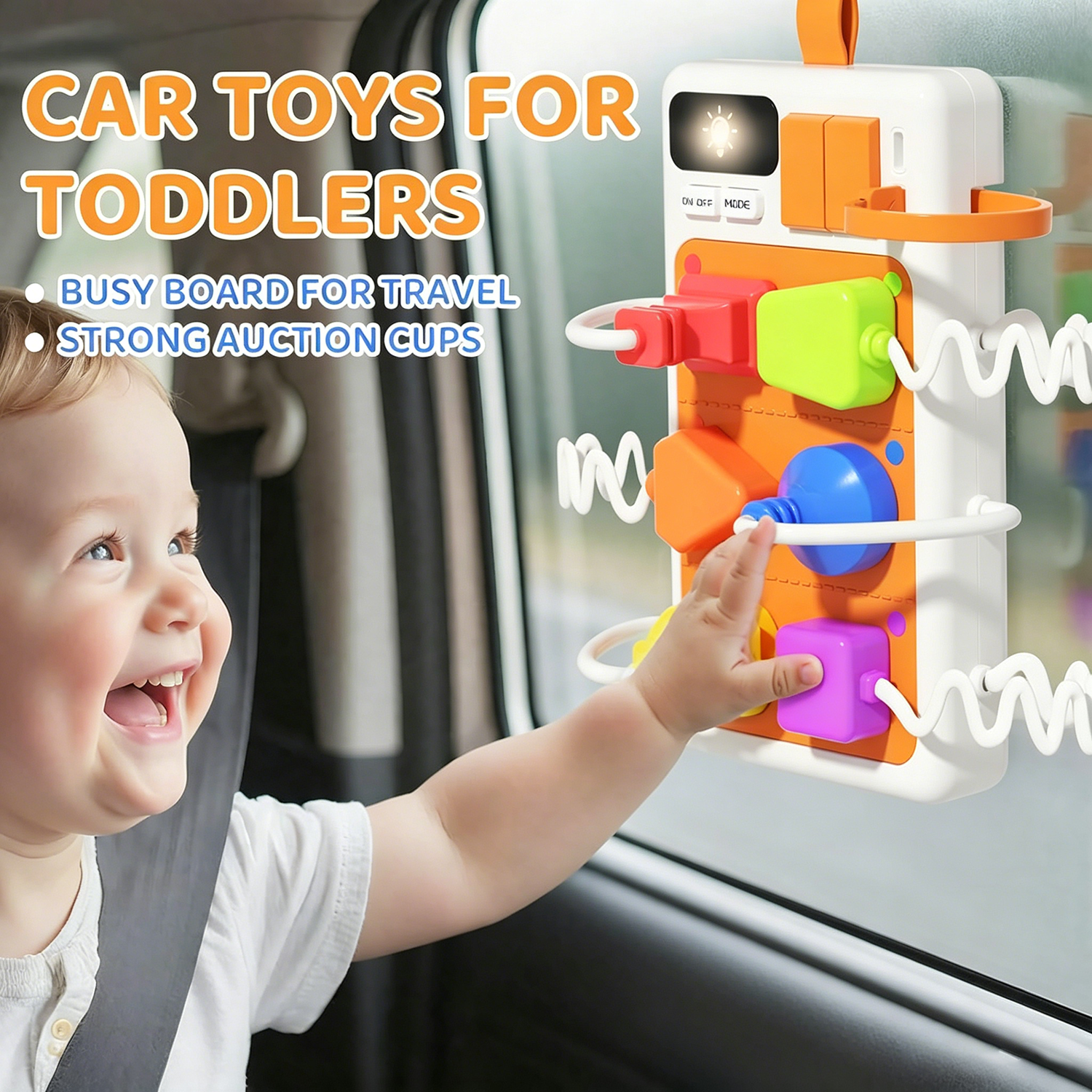 AliExpress Montessori Sensory Toys Plug Outlet Busy Board Toy with Light Sounds Color Shape Matching Toy Gifts for Todders Boys Girls, view 5