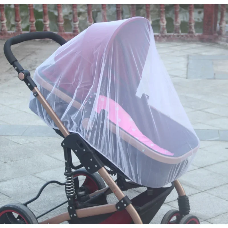 AliExpress Mosquito Net For Baby Stroller Summer Pram Insect Shield Net Infants Pushchair Cart Safe Protection Mesh Pram Accessories