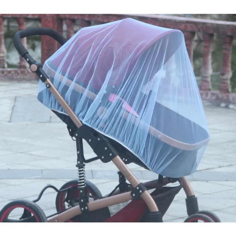AliExpress Mosquito Net For Baby Stroller Summer Pram Insect Shield Net Infants Pushchair Cart Safe Protection Mesh Pram Accessories, view 3