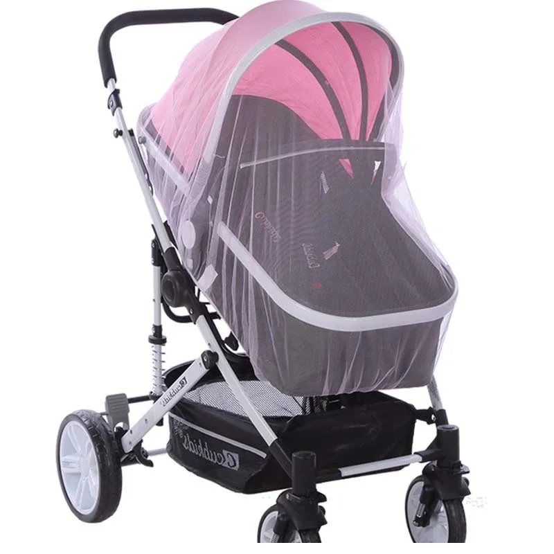 AliExpress Mosquito Net For Baby Stroller Summer Pram Insect Shield Net Infants Pushchair Cart Safe Protection Mesh Pram Accessories, view 4