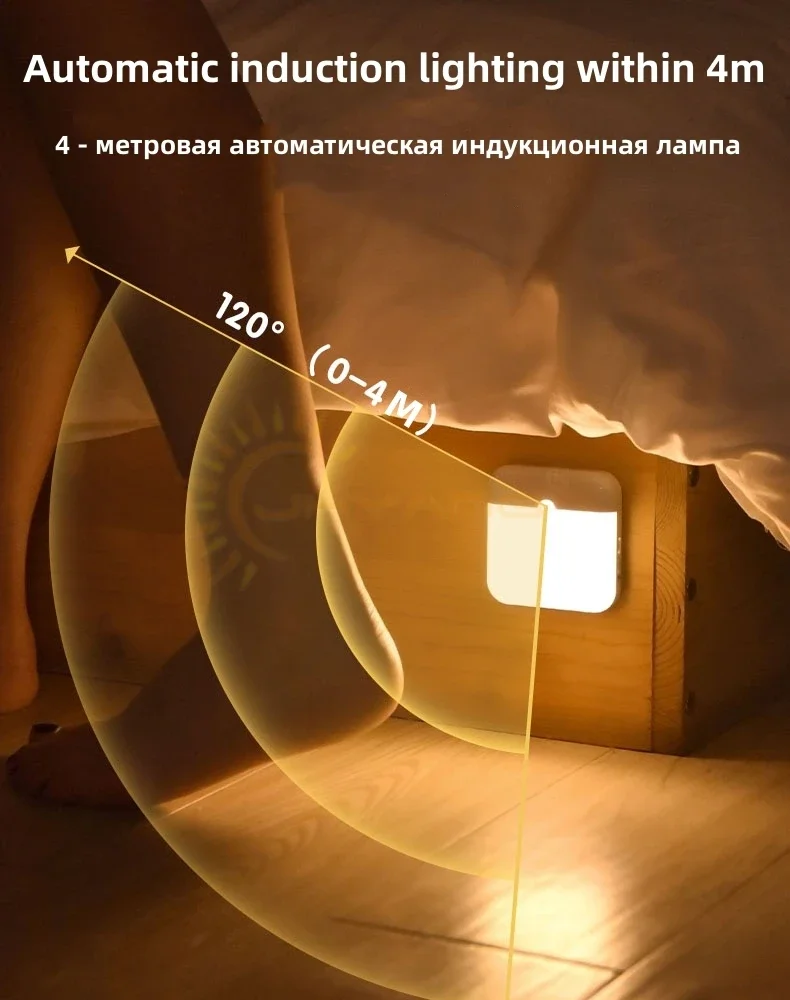 AliExpress USB-Rechargeable Motion-Sensor Night Light, view 4