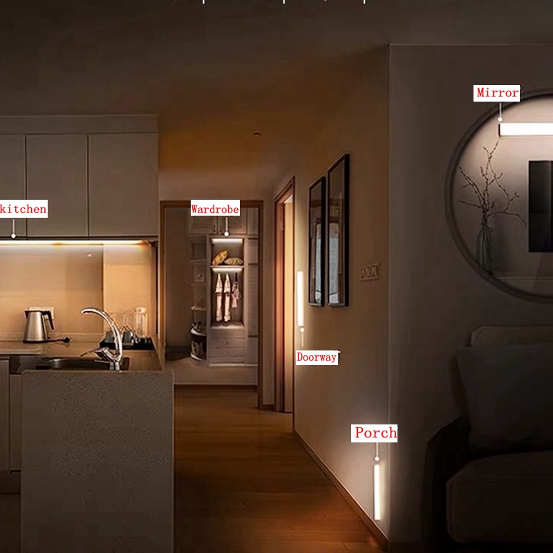 AliExpress USB-C Rechargeable Motion Sensor Cabinet Night Light, view 2