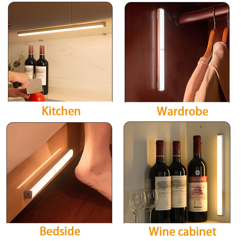 AliExpress USB-C Rechargeable Motion Sensor Cabinet Night Light, view 5