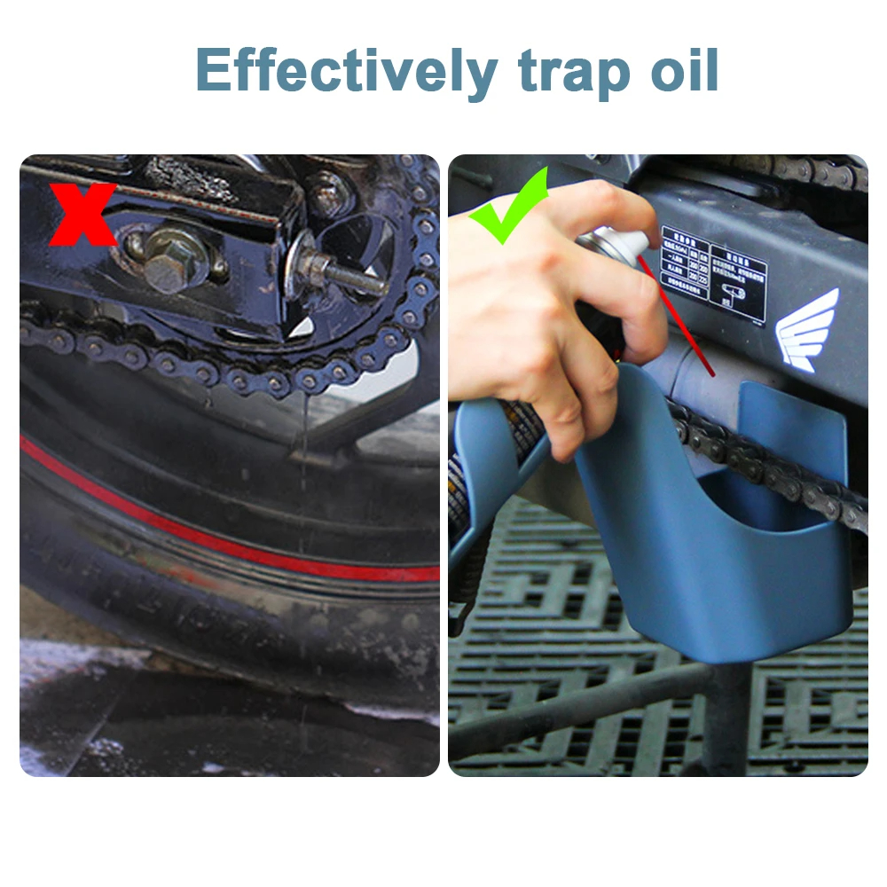 AliExpress Motorcycle Bike Chain Oil Storage Tool Agent Widely Used Chain Oil Anti-spray Tool Box Chain Cleaning Oil Splash-Proof Tool, view 2