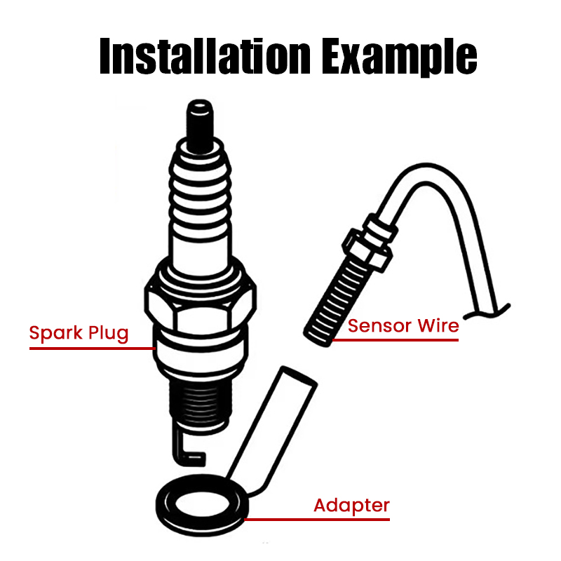 AliExpress Motorcycle cylinder head temperature sensor For nmax1155 XMAX250 300 NMAX Kawasaki Honda Yamaha Motorcycle thermometer, view 4