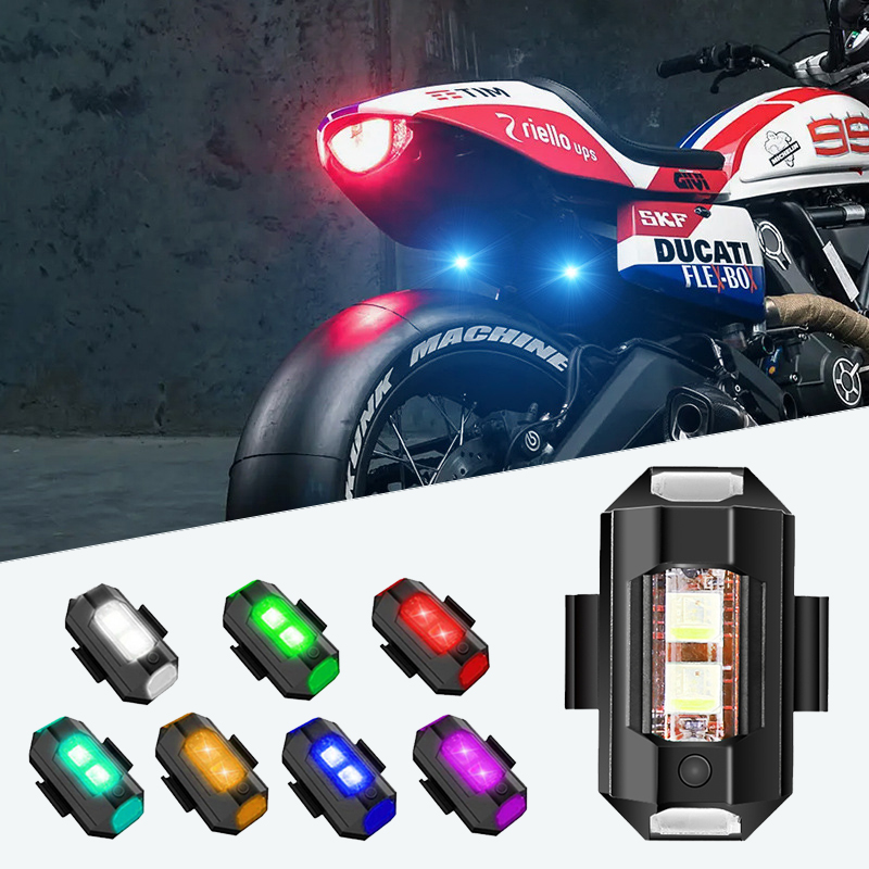 AliExpress Motorcycle Light Drone Strobe Light 7 Color Mini USB LED Anti-Collision Bike Aircraft Night Flying Flashing Warning Signal Light, view 3