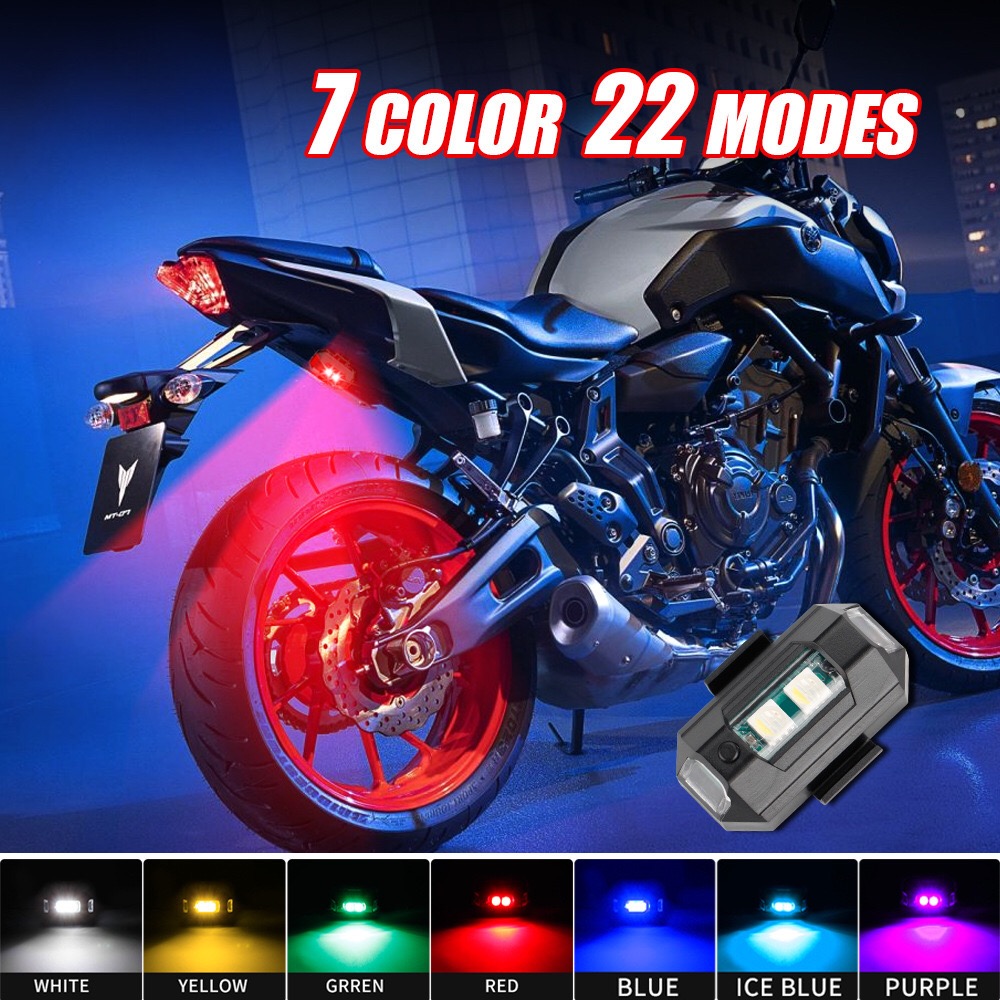 AliExpress Motorcycle Light Drone Strobe Light 7 Color Mini USB LED Anti-Collision Bike Aircraft Night Flying Flashing Warning Signal Light, view 4