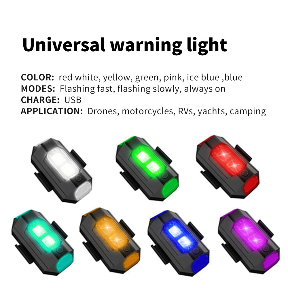 AliExpress Motorcycle Light Drone Strobe Light 7 Color Mini USB LED Anti-Collision Bike Aircraft Night Flying Flashing Warning Signal Light, view 5